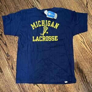 Michigan Wolverines Lacrosse T-shirt Youth Large *NWT*